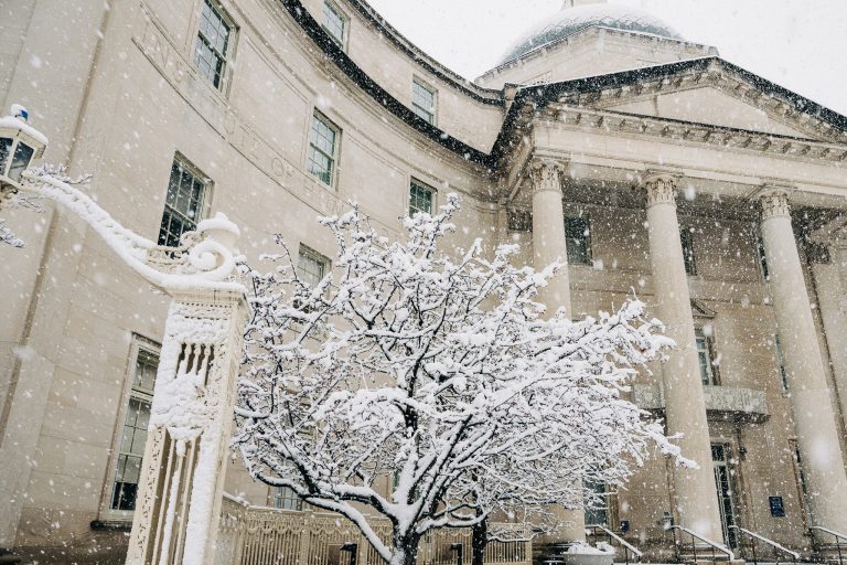A Yale School of Medicine with on front have a tree.